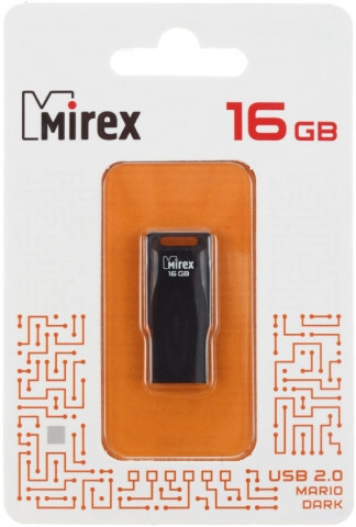 Флеш-накопитель Mirex Mario (Color Blade) 16Gb, корпус черный - фото 1 - id-p131176056