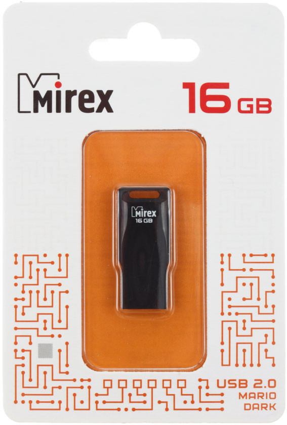 Флеш-накопитель Mirex Mario (Color Blade) 16Gb, корпус черный - фото 2 - id-p131176056