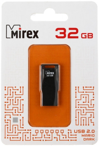 Флеш-накопитель Mirex Mario (Color Blade) 32Gb, корпус черный - фото 1 - id-p131176057