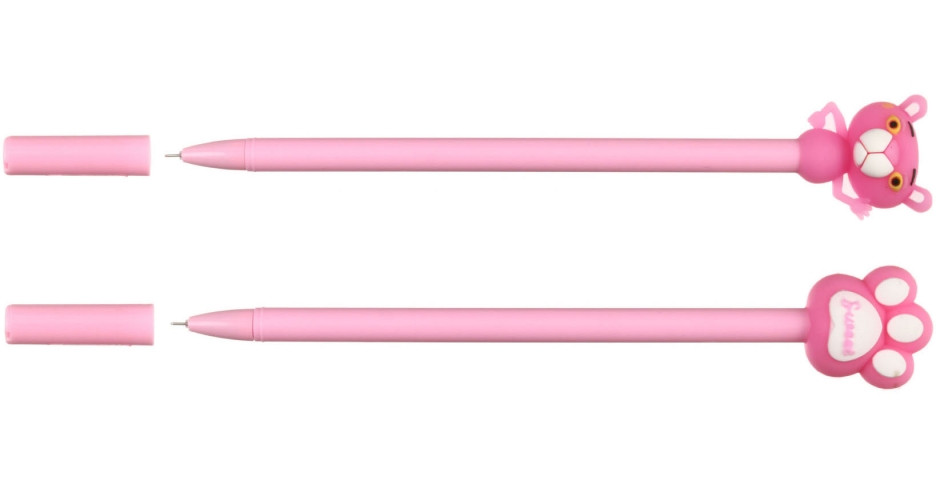 Ручка гелевая Sofun корпус ассорти, стержень синий, «Розовая пантера» - фото 1 - id-p131176078