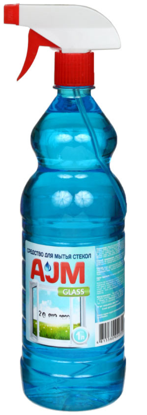 Средство для мытья стекол AJM 1000 мл, с распылителем - фото 2 - id-p131176084