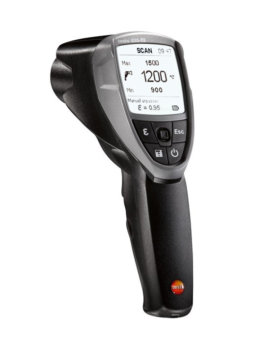 Testo 835-T2 Высокотемпературный ИК-термометр с 4-х точечным лазерным целеуказателем, оптика 50:1_x000D_