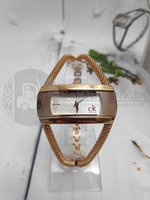 Часы браслет женские СК прямоугольная форма  Золото, фото 1