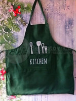 Фартук кухонный Kitchen 100 п/э Тёмно-зелёный, фото 1