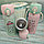 Термокружка LUCKY Cats, 350 мл Мятный с розовой крышечкой, фото 4