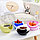 Двойная тарелка для снеков (семечек) и подставка для телефона (3 в 1) Creative  Fashionable Fruit Platter, фото 2