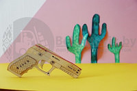 Деревянный конструктор (сборка без клея) Резиночный пистолет Rubber Gun UNIWOOD, фото 1