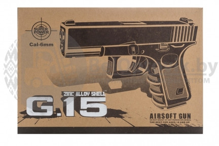 Модель пистолета G.15 Glock 17 (Galaxy), фото 1