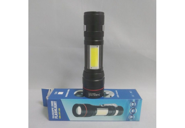 Тактический фонарь POLICE BL 520 Q5 99000W фонарик 300 Lumen USB Черный