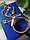 Комплект Swarovski (Часы, кулон, браслет) Золото с черным, фото 4