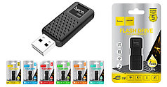 USB флэш-диск HOCO 4Gb UD6 USB2.0 корпус пластик, цвет: матовый черный (запись: 6-10 МБ/с, чтение: 1