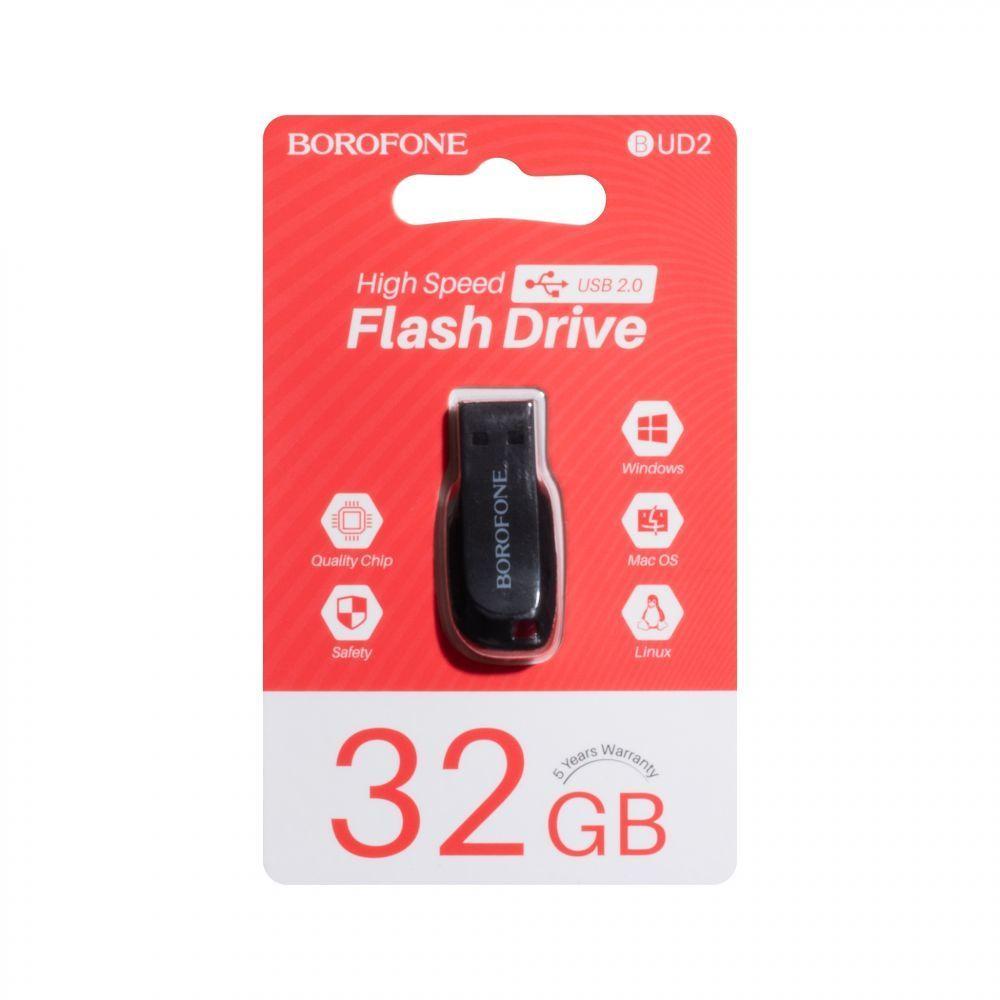 USB флэш-диск Borofone 32Gb BUD2 цвет: черный - фото 1 - id-p78452337