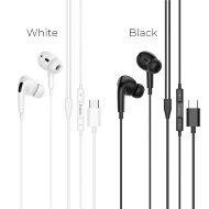 Наушники Hoco M1 EarPods Pro с микрофоном,проводные разьем Type-C цвет: черный