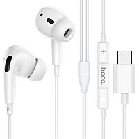 Наушники Hoco M1 EarPods Pro с микрофоном,проводные разьем Type-C цвет: белый