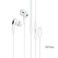 Наушники Hoco M1 EarPods Pro с микрофоном,проводные разьем Lightning цвет: белый