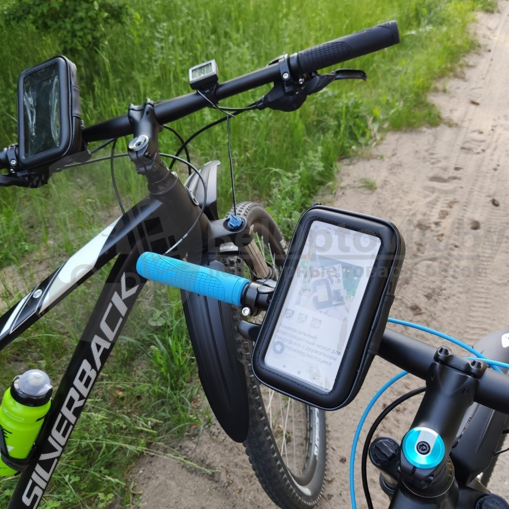 Универсальный влагозащитный чехол (велочехол) для смартфона с держателем на велосипед/мотоцикл Y003 (в - фото 9 - id-p131224769