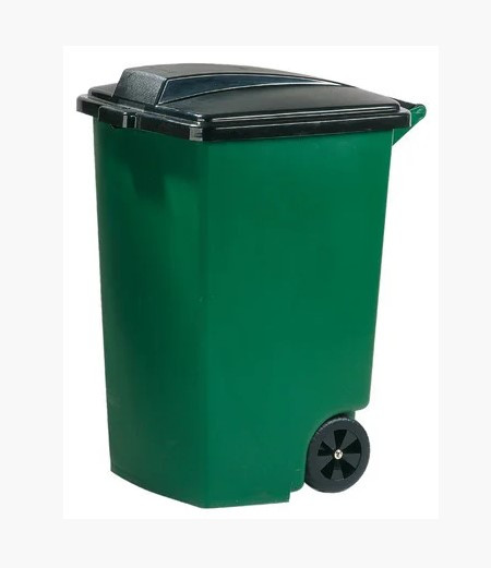 Контейнер для мусора на колесах REFUSE CONTAINER 100 л, зелёный/черный - фото 1 - id-p131225925