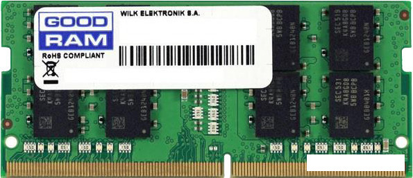 Оперативная память GOODRAM 4GB DDR4 SODIMM PC4-21300 GR2666S464L19S/4G - фото 1 - id-p131226349