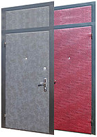 Дверь входная металлическая стальная с верхней вставкой