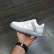 Кроссовки Nike Air Force 1 React QS White Light Bone, фото 3