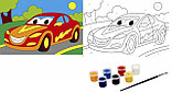 Холст с красками (рисунок по номерам "Быстрые гонки"), фото 2