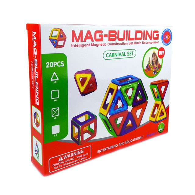 Магнитный конструктор Mag-Building 20 деталей - фото 1 - id-p131298553