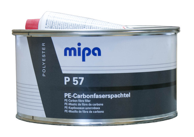 MIPA 293720000 P 57 PE-Carbonfaserspachtel Шпатлевка карбоновая 1,8кг, фото 2