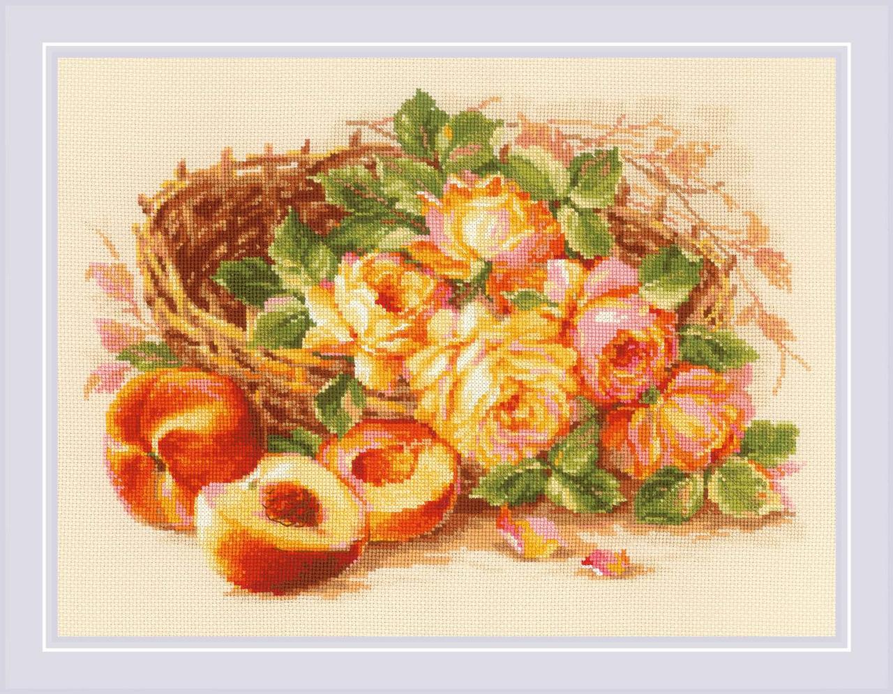 Набор для вышивания крестом «Сочный персик». - фото 1 - id-p131366368