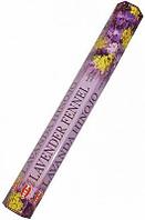 Благовония Лаванда Фенхель HEM Lavender Fennel, шестигранник, 20 палочек
