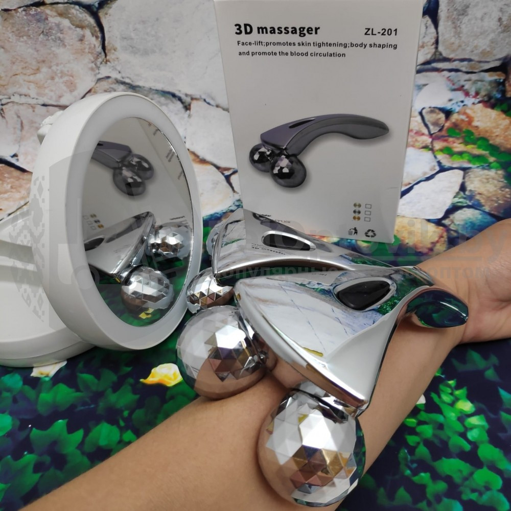 3D массажёр для лифтинга кожи лица, шеи и тела (3D massager) рифленый XC-200 (d шара 4 см) - фото 8 - id-p124774141