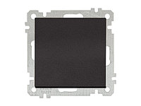 Выключатель 1-клав. двухполюсный (скрытый, без рамки, пруж. зажим) черный, DARIA, MUTLUSAN (10 A, 250 V, IP