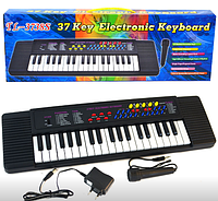 Синтезатор детский Electronic Keyboard, 37 клавиш с микрофоном, арт.TL3738S