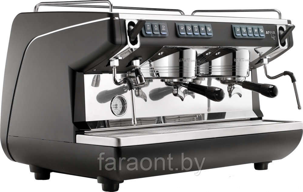 Кофемашина рожковая NUOVA SIMONELLI APPIA LIFE 2GR V 220V высокая группа автомат черная