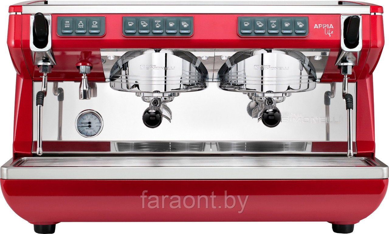 Кофемашина рожковая NUOVA SIMONELLI APPIA LIFE 2GR V 220V высокая группа автомат черная - фото 3 - id-p110453172