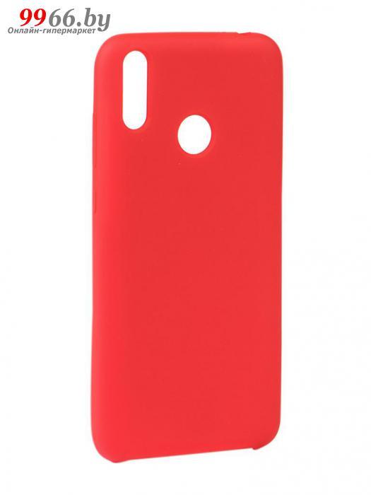 Чехол для телефона на Honor 8C силиконовый красный 14408