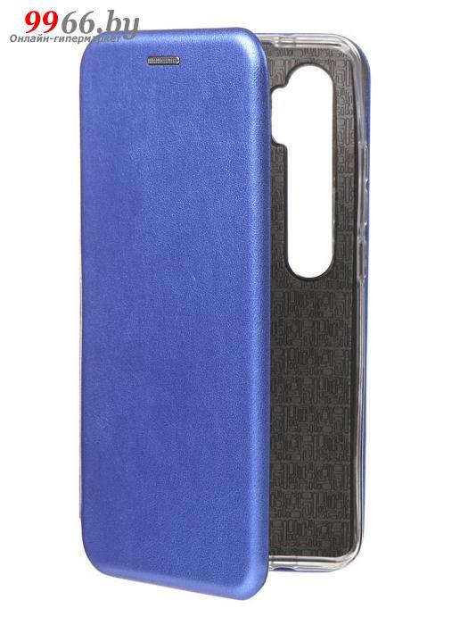 Чехол Innovation для Xiaomi Mi Note 10 Book Silicone Magnetic Blue 17054 - фото 1 - id-p131220163