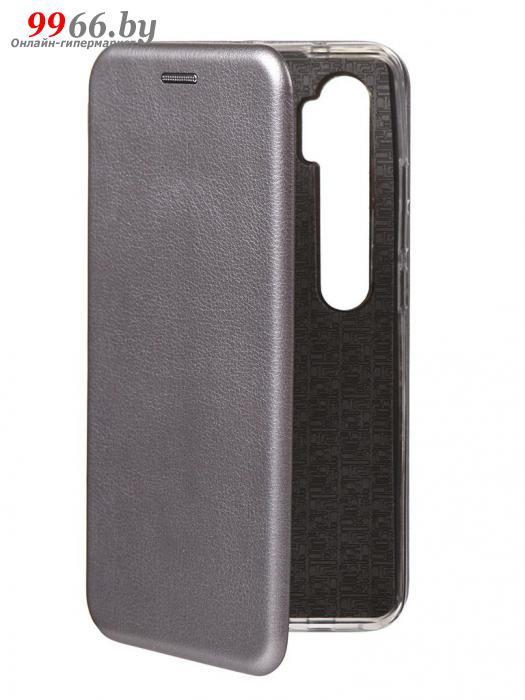 Чехол Innovation для Xiaomi Mi Note 10 Book Silicone Magnetic Silver 17053 - фото 1 - id-p131220164