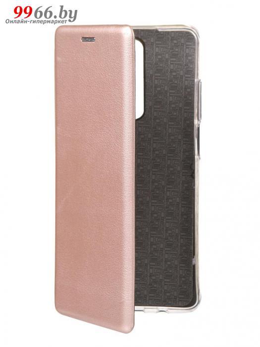 Чехол Innovation для Xiaomi Redmi K30 Book Silicone Magnetic Rose Gold 17086 - фото 1 - id-p131220172