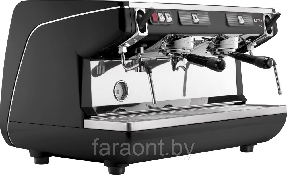 Кофемашина рожковая NUOVA SIMONELLI APPIA LIFE 2GR S 220V высокая группа полуавтомат черная