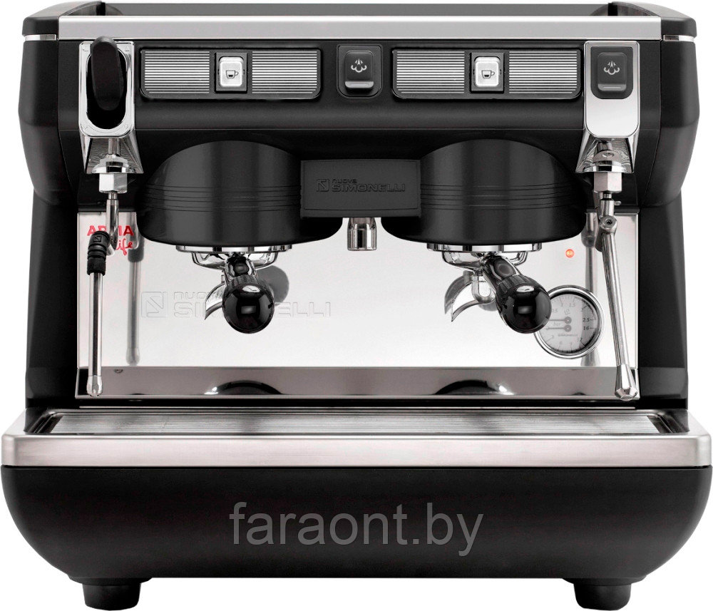 Кофемашина рожковая NUOVA SIMONELLI APPIA LIFE COMPACT 2GR S 220V высокая группа полуавтомат черная