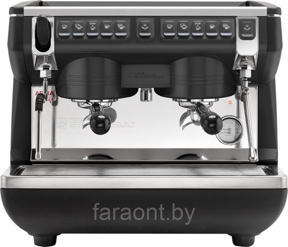 Кофемашина рожковая NUOVA SIMONELLI APPIA LIFE COMPACT 2GR V 220V высокая группа автомат черная