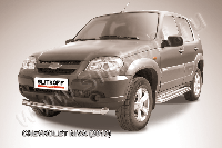 Защита переднего бампера d76 Chevrolet Niva (2010)