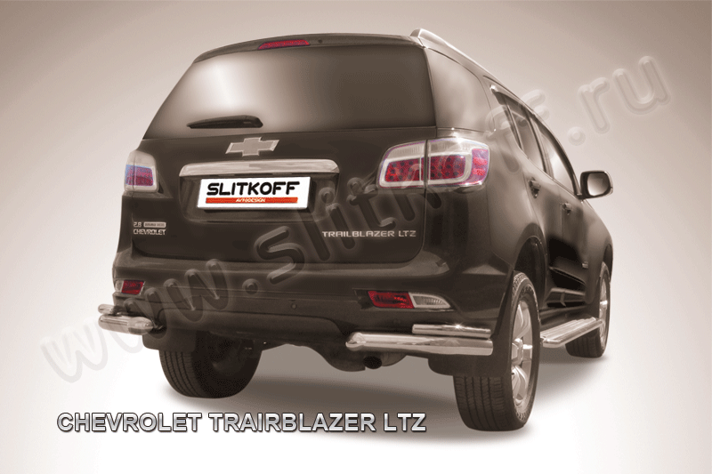 Уголки d76+d42 двойные Chevrolet Trailblazer (2012) - фото 1 - id-p131411323