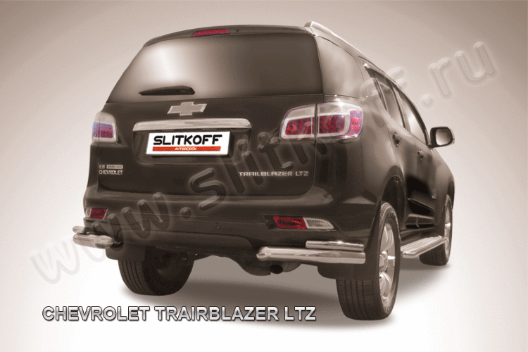 Уголки d76+d42 двойные Chevrolet Trailblazer (2012) - фото 2 - id-p131411323