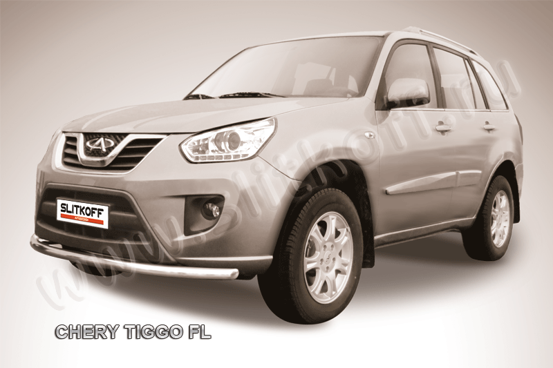 Защита переднего бампера d57 Chery Tiggo FL (2013)