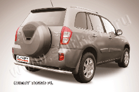 Защита заднего бампера d57 длинная Chery Tiggo FL (2013)