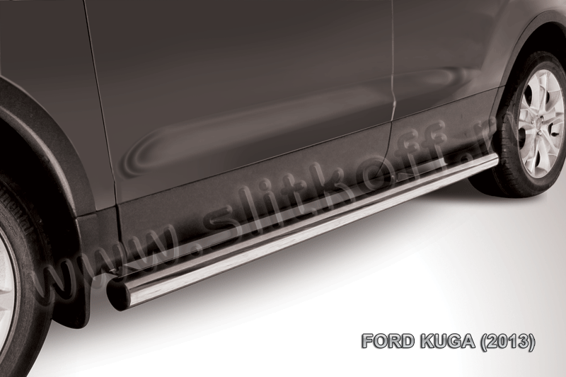 Защита порогов d76 труба Ford Kuga (2013) - фото 1 - id-p131411391