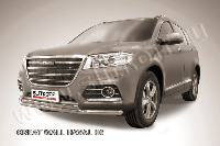 Защита переднего бампера d57+d42 двойная Haval H6