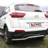 Защита заднего бампера d57 "скоба" Hyundai CRETA 4WD 2016, фото 4