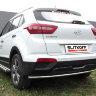 Защита заднего бампера d42 радиусная Hyundai CRETA 4WD 2016, фото 4